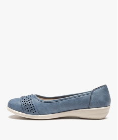 ballerines femme confort unies a bride ajouree bleu ballerinesD285201_3