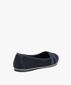 ballerines femme a talon plat dessus uni en mesh bleu ballerinesD285701_4