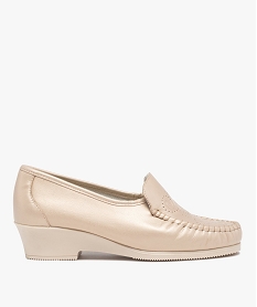 GILET GRIS CHINÃ‰ CLAI CHAUSSURE PLAT BEIGE:30385590065-Cuir che lwg or/Cuir che lwg or/Tpr/Polyester recyc/