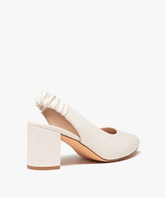 escarpins femme unis bout amande ouverts au talon blanc standardD287901_4