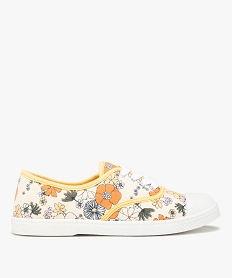 GEMO Baskets femme en toile à bout renforcé beige standard