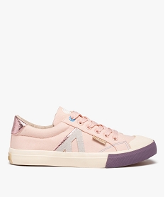 GEMO Baskets femme en toile avec coton recyclé – Alma Planète rose standard