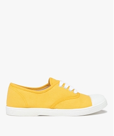 GEMO Baskets femme en toile à bout renforcé jaune standard
