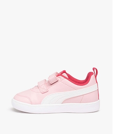 baskets fille unies a fermeture scratch - puma courtflex roseD293701_3