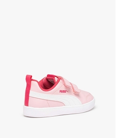 baskets fille unies a fermeture scratch - puma courtflex rose basketsD293701_4