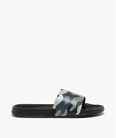 GEMO Mules de piscine garçon à bandeau camouflage gris standard