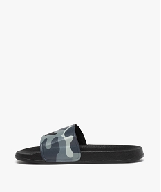 mules de piscine garcon a bandeau camouflage gris standardD297401_3