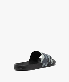 mules de piscine garcon a bandeau camouflage gris standardD297401_4