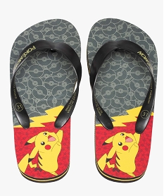 tongs garcon a semelle imprimee pikachu - pokemon grisD297501_4