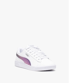 tennis fille avec bande contrastantes - puma vikky v3 blancD298001_2