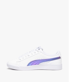 tennis fille avec bande contrastantes - puma vikky v3 blancD298001_3