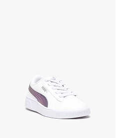 tennis fille avec bande multicolore sur le cote - puma blanc basketsD298101_2