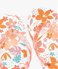 tongs fille a brides pailletees et semelle imprimee multicoloreD300001_3