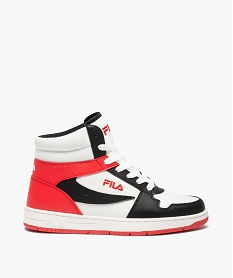 GEMO Baskets garçon mid-cut retro multicolores - Fila Danilo blanc chine