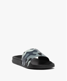 mules de piscine homme imprimees camouflage grisD306401_2