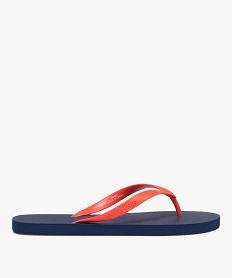 tongs homme a brides contrastees bleuD306601_2