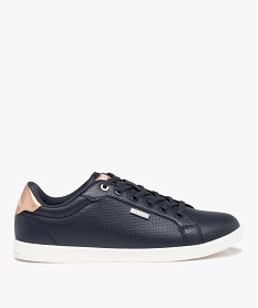 GEMO Baskets femme unies avec microperforations – Kappa Lena bleu chine