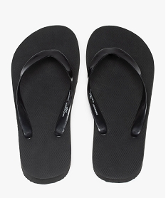 GEMO Tongs femme unies à brides souples noir standard