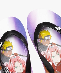 tongs femme a semelle imprimee - naruto violetD314301_3