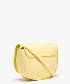 sac fille brillant a bandouliere et rabat pastel jaune standardD315301_2