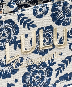 sac fille a motifs fleuris et broderie pailletee - lulucastagnette bleu standardD315401_3