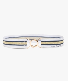 GEMO Ceinture fille élastique à paillettes - LuluCastagnette blanc standard