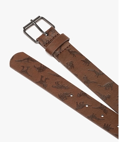 ceinture garcon avec motifs dinosaures brunD316901_2