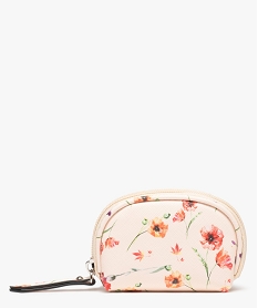 porte-monnaie femme zippe et fleuri multicoloreD317501_1