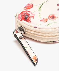 porte-monnaie femme zippe et fleuri multicolore porte-monnaie et portefeuillesD317501_2