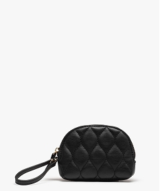 porte-monnaie femme demi-lune matelasse a zip et dragonne noir porte-monnaie et portefeuillesD318001_4