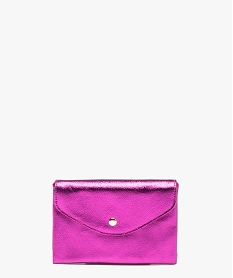 porte-monnaie femme metallise forme enveloppe rose porte-monnaie et portefeuillesD318401_1