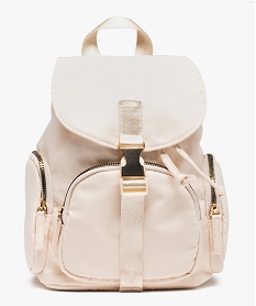 GEMO Sac à dos femme en matière déperlante beige standard