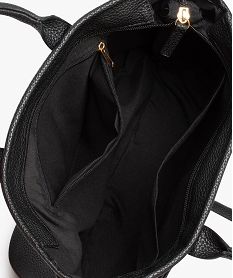 sac femme porte main avec devant tresse noir sacs a mainD320201_3