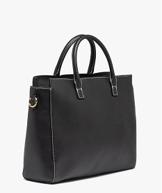 sac femme porte main avec rabat fantaisie noir sacs a mainD320501_2