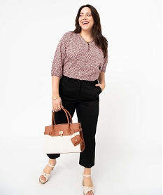 PANTOUFLE GRIS MARO COGNAC:40089050374-Synthetique///Polyester/