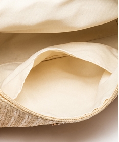 sac bandouliere femme tisse avec rabat metallise beige sacs bandouliereD322701_3
