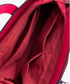 sac a main femme verni mat avec anses fantaisie rose sacs bandouliereD323001_3