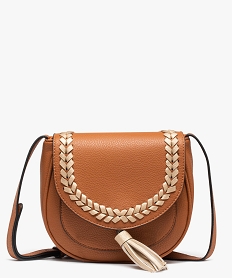 sac besace a pompon dore orangeD323601_1