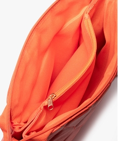 sac femme aspect matelasse avec bandouliere tissee orange sacs bandouliereD324101_3