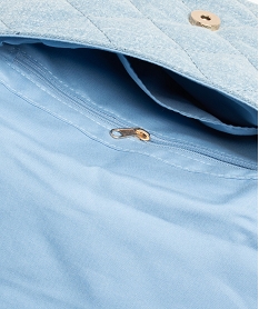 sac femme en jean matelasse avec bandouliere en chaine bleu sacs bandouliereD324701_3