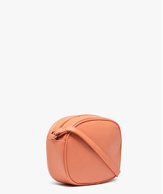 sac femme petit format avec motif ajoure et breloque en tissu orange sacs bandouliereD325301_2