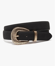 ceinture femme aspect velours avec boucle ciselee noir standard autres accessoiresD328001_1