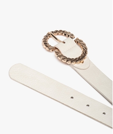 ceinture femme a boucle metal torsadee beige standardD328601_2