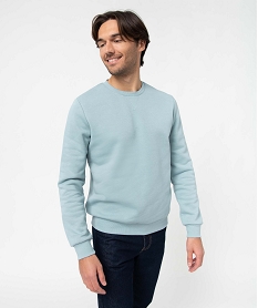 sweat homme avec interieur molletonne bleu sweatsD330001_1