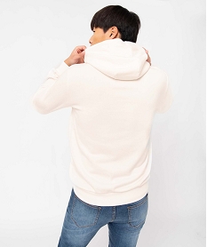 sweat homme a capuche non molletonne blanc sweatsD330201_3