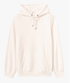 sweat homme a capuche non molletonne blanc sweatsD330201_4