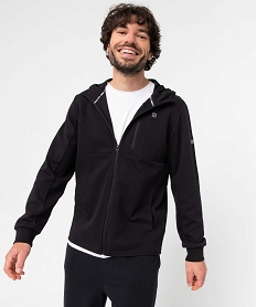 ACCESSOIRE COGNAC SWEAT NOIR:40171510134-Coton///Polyester/