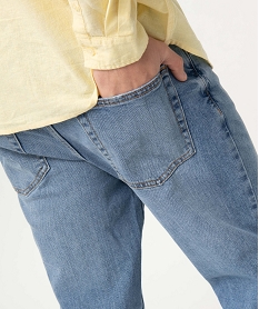 jean coupe regular coloris delave homme stone washed jeans delavesD333101_2