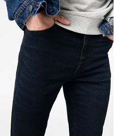 jean homme skinny taille haute en coton stretch bleu jeansD334201_2