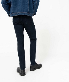jean homme skinny taille haute en coton stretch bleuD334201_3